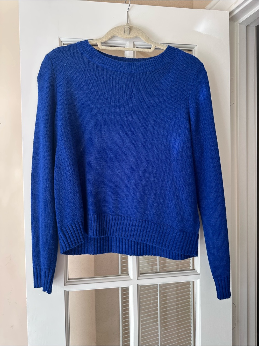 H&M Crew Neck Sweater in Cobalt Blue